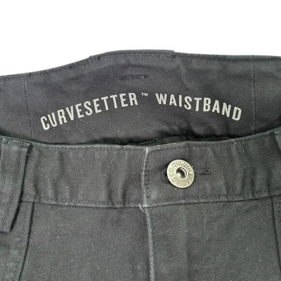 Duluth Trading Black Curvesetter Cargo Pants Women’s Size 8x31 Stretch Utility - Picture 4 of 8